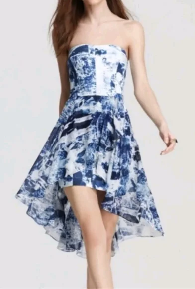 French Connection | Dresses | French Connection Blue High Low Dress Size Xs  | Poshmark